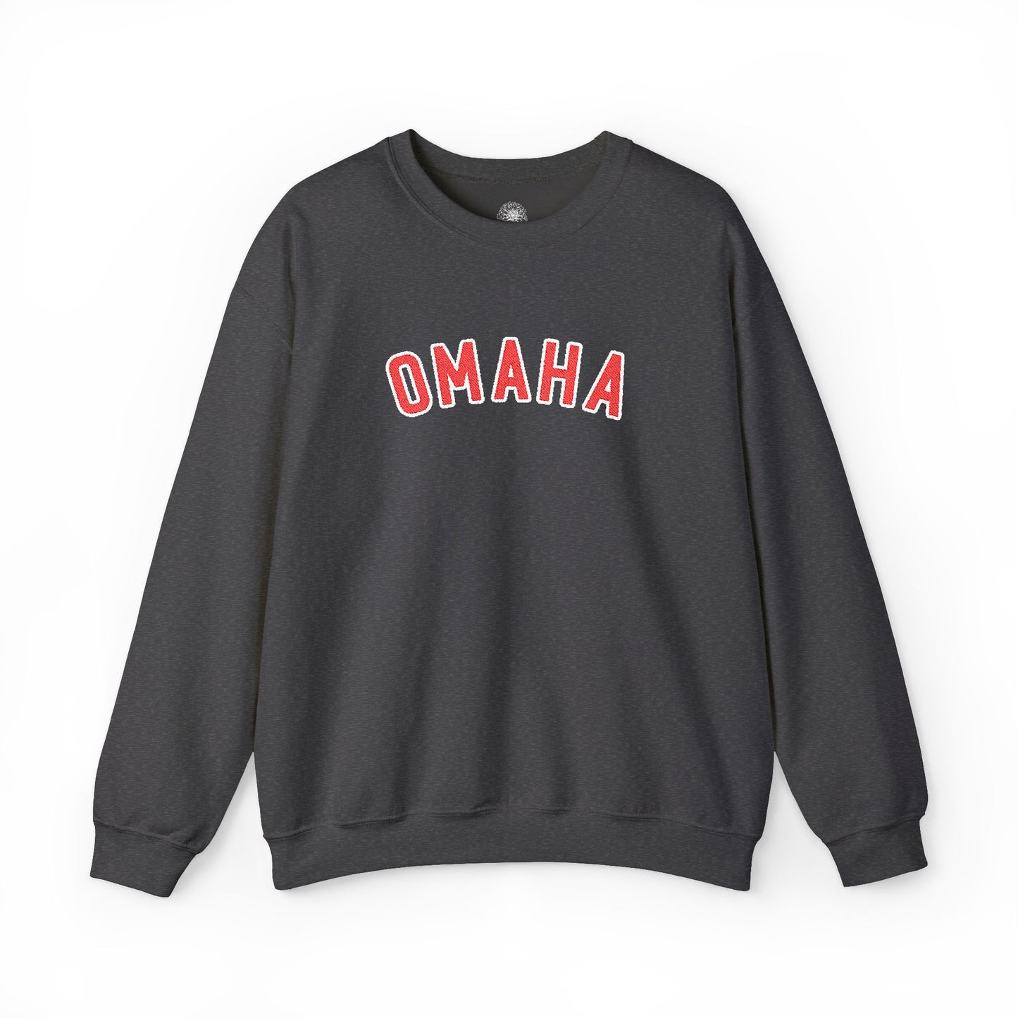 Omaha Dark Red Embroidered Sweatshirt