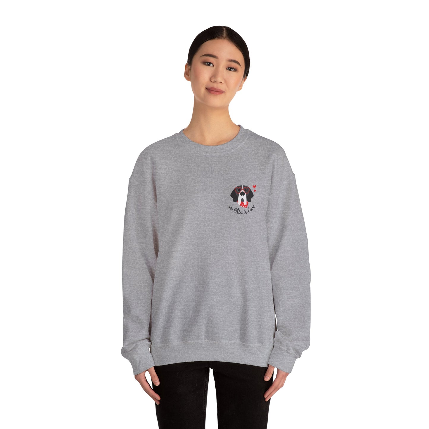 So This Is Love Great Dane Gildan Crew Sweatshirt