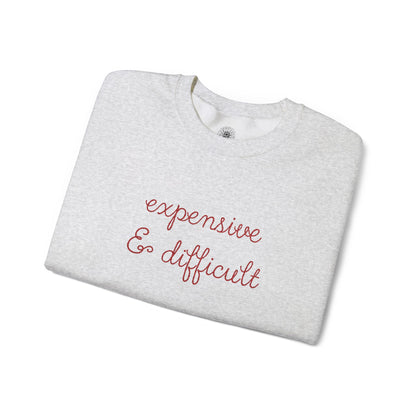 Expensive & Difficult Embroidered Sweatshirt