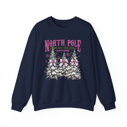 North Pole Tree Farm Gildan Crew Sweatshirt