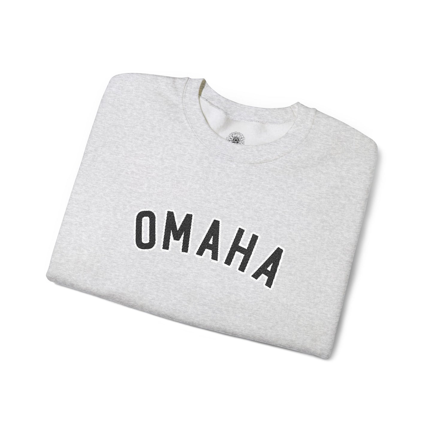 Omaha Black Embroidered Sweatshirt
