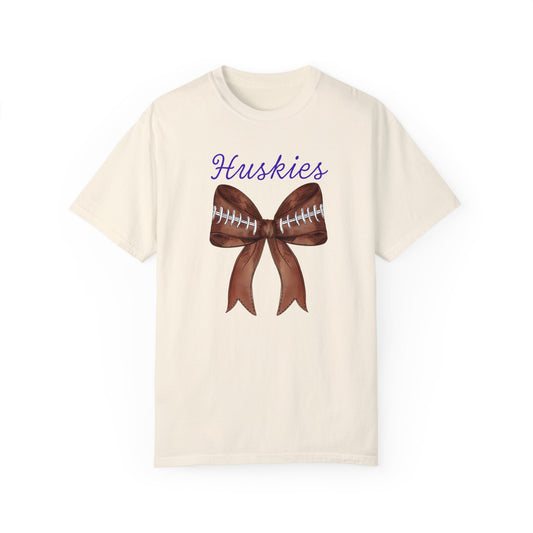 Washington Huskies Coquette Football Bow CC Shirt