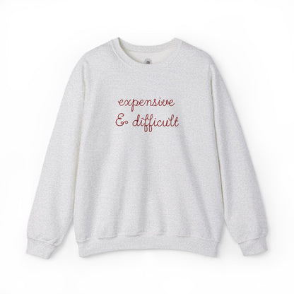 Expensive & Difficult Embroidered Sweatshirt