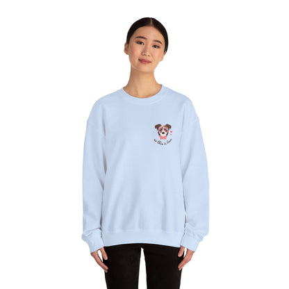 So This Is Love Australian Shepard Gildan Crew Sweatshirt