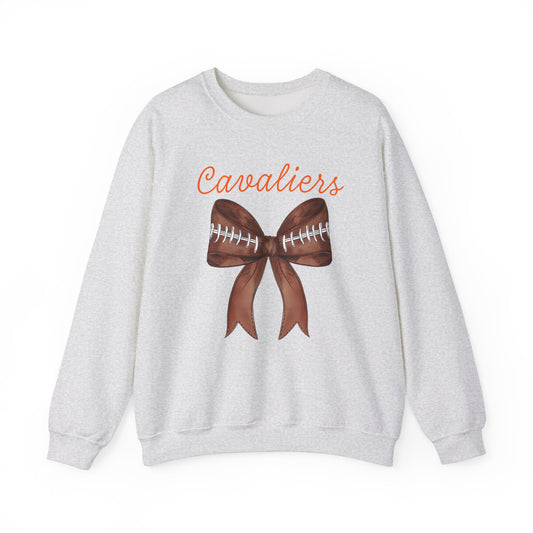 Virginia Cavaliers Football Bow Gildan Crew Sweatshirt