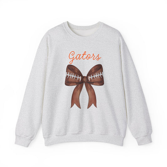 Florida Gators Football Bow Gildan Crew Sweatshirt