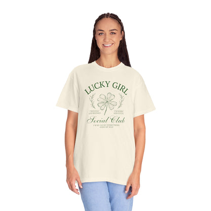 Lucky Girl Comfort Colors Graphic Tee