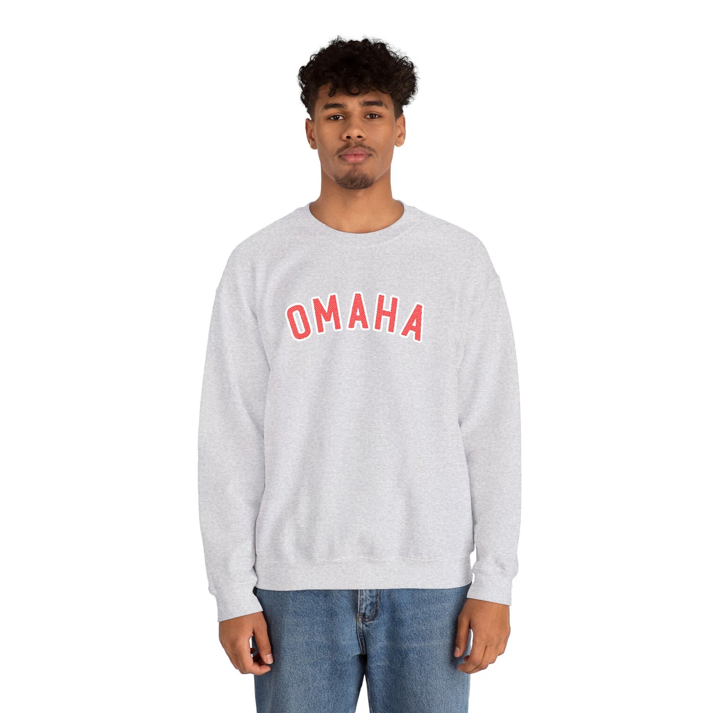 Omaha Red Embroidered Sweatshirt
