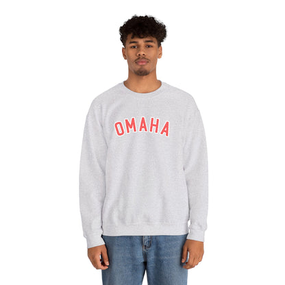 Omaha Red Embroidered Sweatshirt