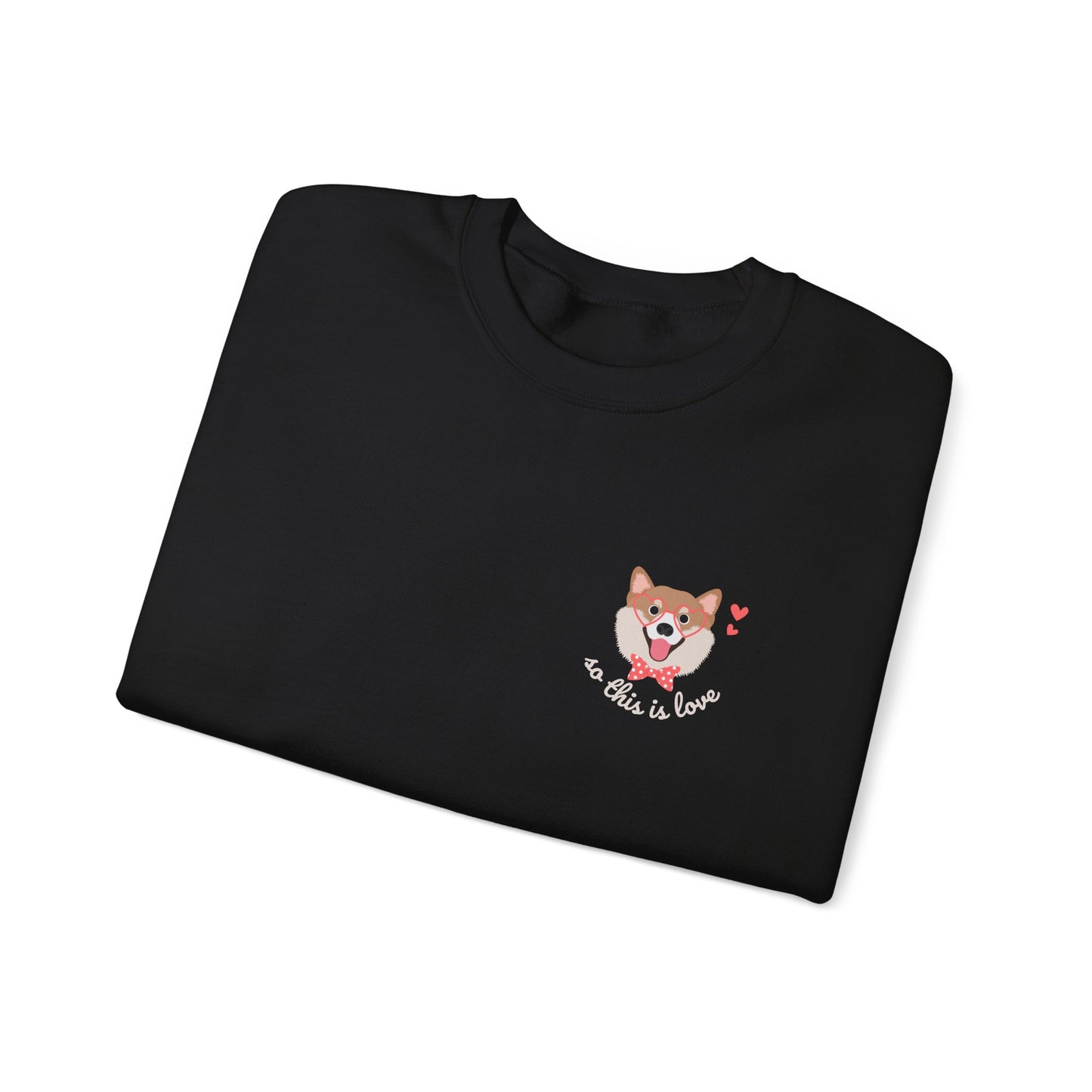 So This Is Love Shiba Inu Gildan Crew Sweatshirt