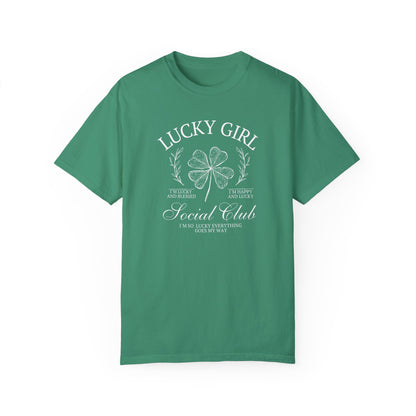 Lucky Girl Comfort Colors Graphic Tee