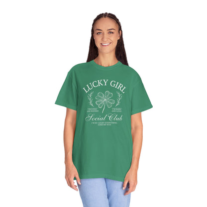Lucky Girl Comfort Colors Graphic Tee