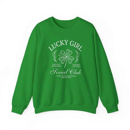 Lucky Girl Gildan Crew Sweatshirt