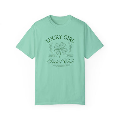 Lucky Girl Comfort Colors Graphic Tee