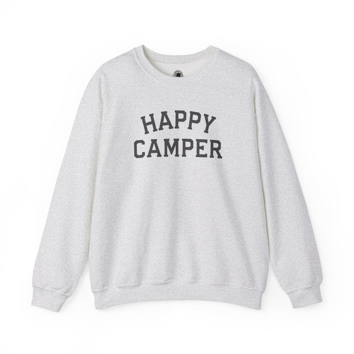 Happy Camper Grey Crewneck Sweatshirt