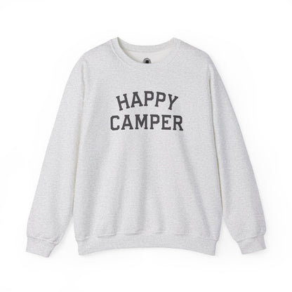 Happy Camper Grey Crewneck Sweatshirt