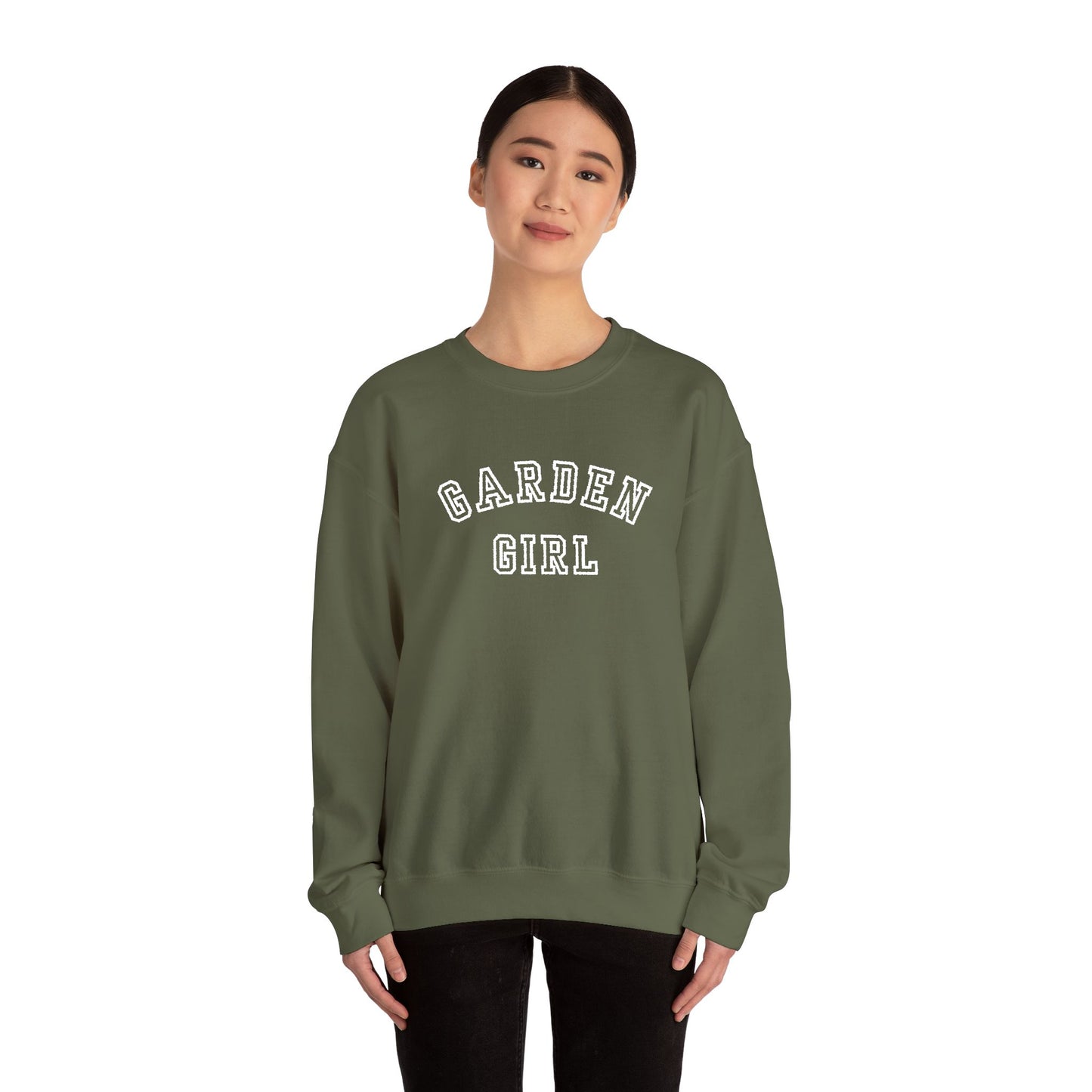 Garden Girl Embroidered Sweatshirt