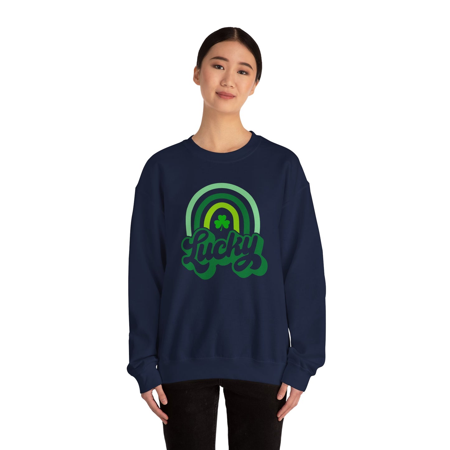 Lucky Rainbow Gildan Sweatshirt