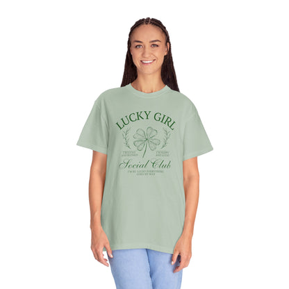 Lucky Girl Comfort Colors Graphic Tee