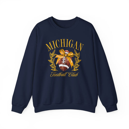 Michigan Football Club Gildan Crew Sweatshirt