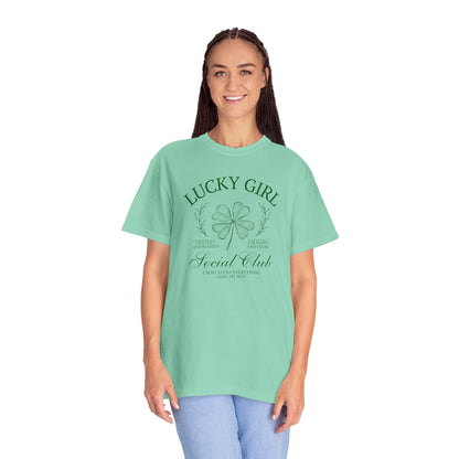 Lucky Girl Comfort Colors Graphic Tee