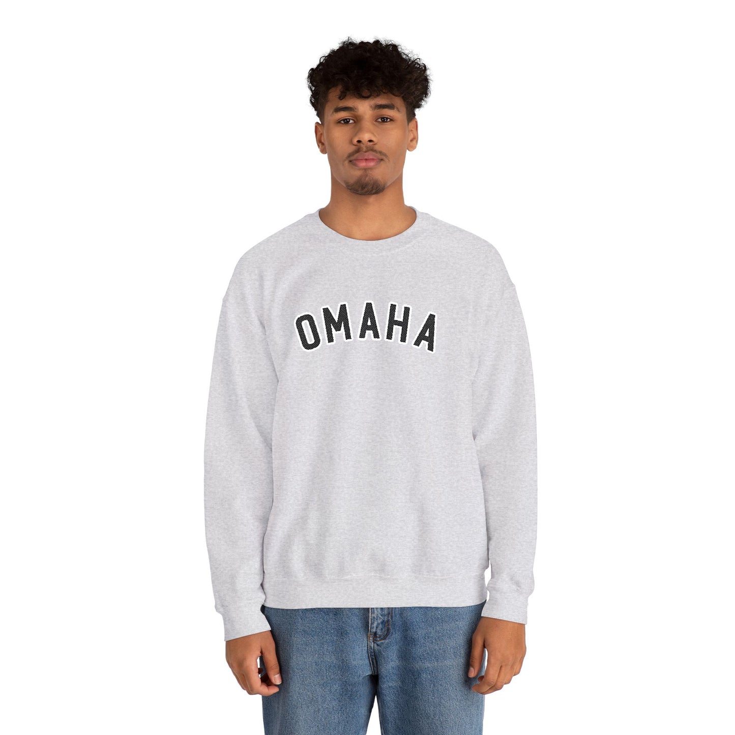 Omaha Black Embroidered Sweatshirt