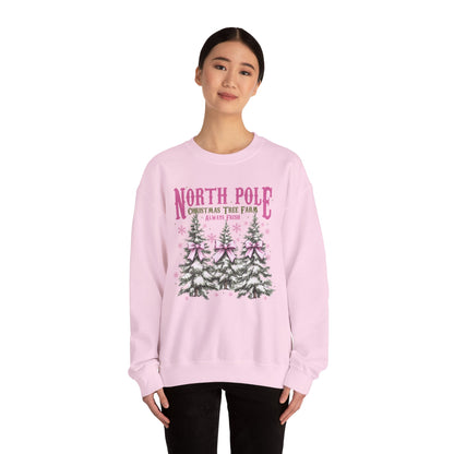 North Pole Tree Farm Gildan Crew Sweatshirt