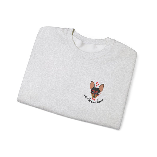 So This Is Love Toy Terrier Gildan Crew Sweatshirt