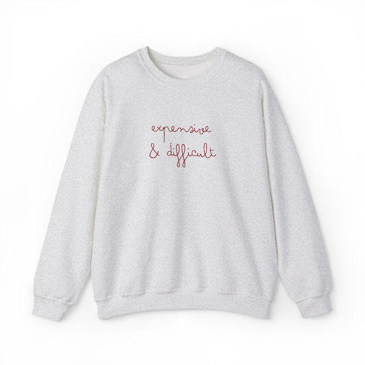 Expensive & Difficult Embroidered Sweatshirt