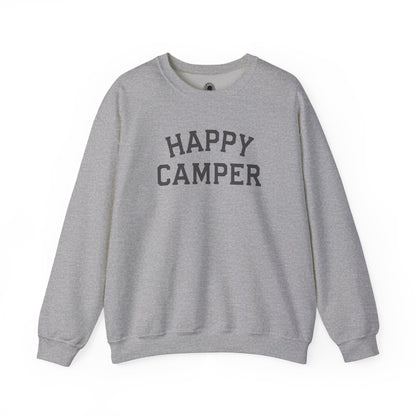 Happy Camper Grey Crewneck Sweatshirt
