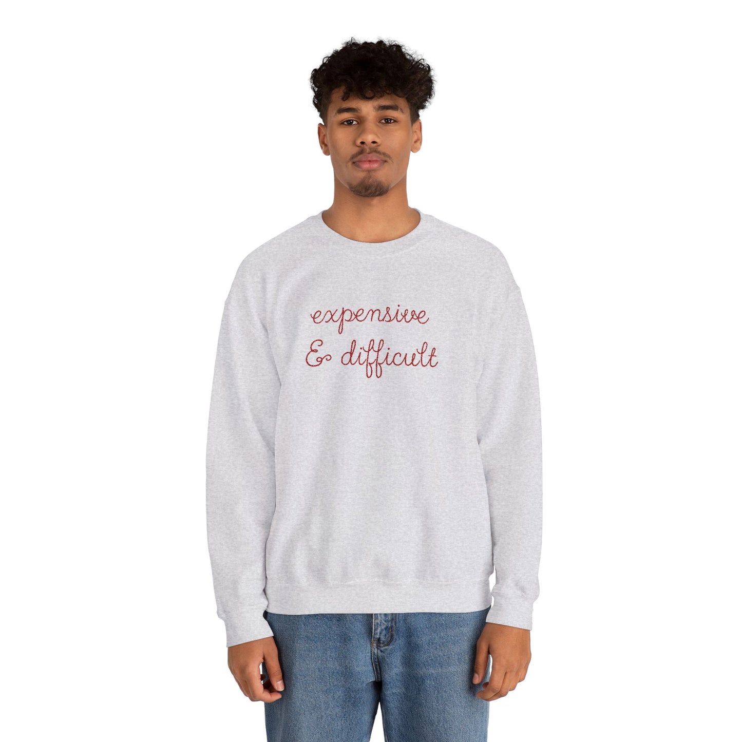 Expensive & Difficult Embroidered Sweatshirt