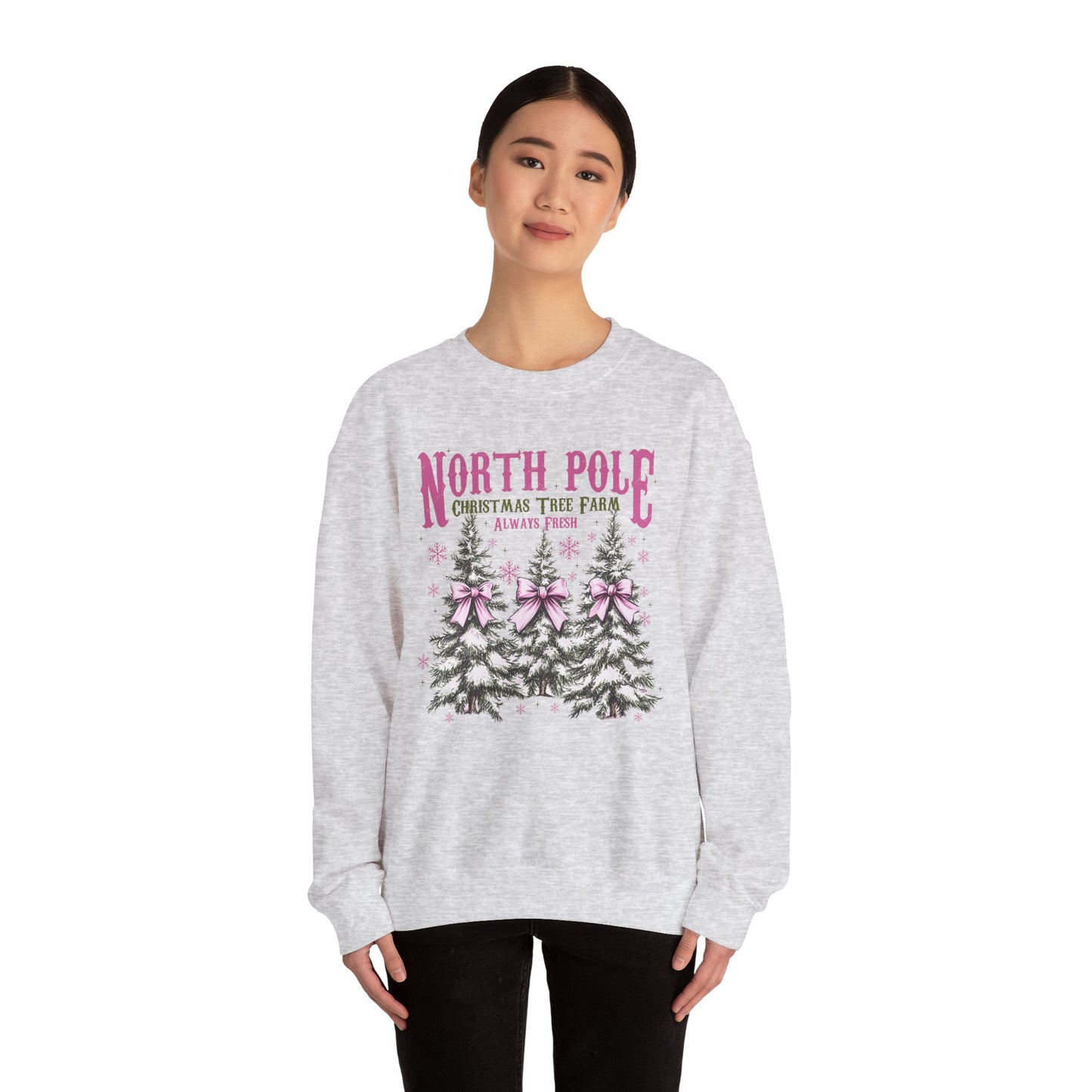 North Pole Tree Farm Gildan Crew Sweatshirt