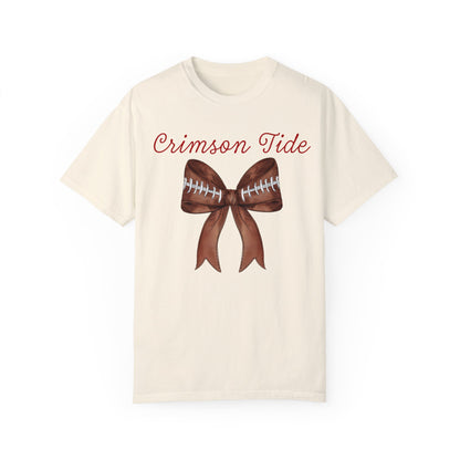 Alabama Crimson Tide Coquette Football Bow CC Shirt