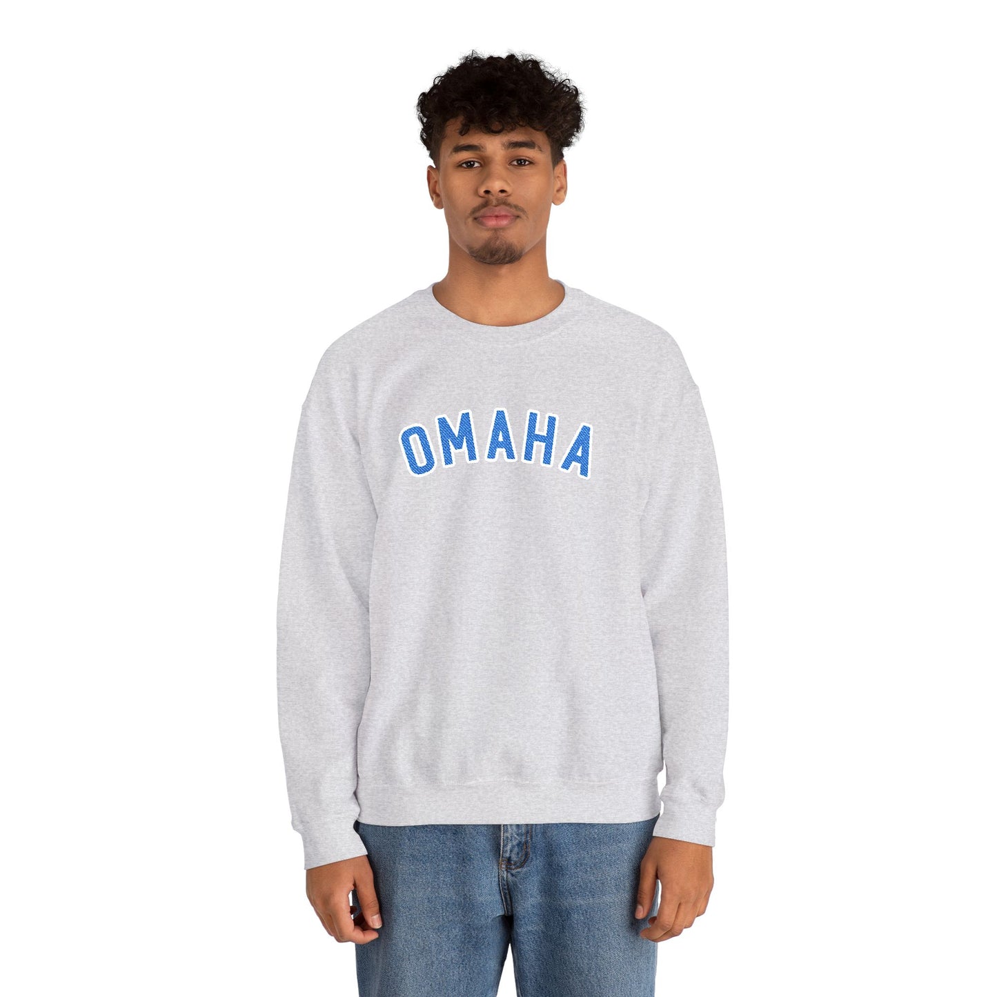 Omaha Blue Embroidered Sweatshirt