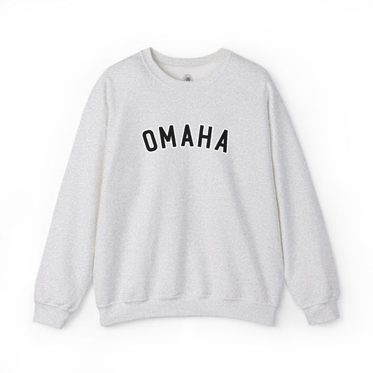 Omaha Black Embroidered Sweatshirt