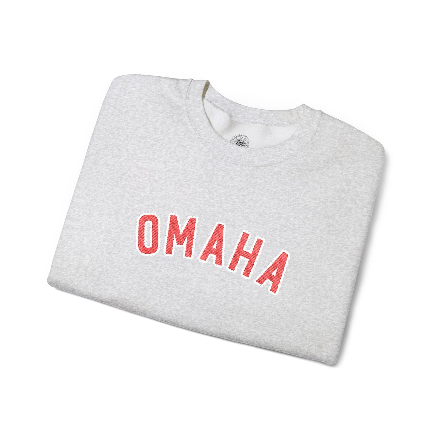 Omaha Red Embroidered Sweatshirt