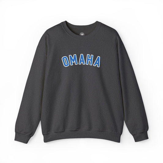 Omaha Dark Blue Embroidered Sweatshirt