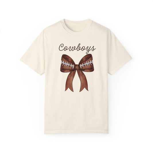 Wyoming Cowboys Coquette Football Bow CC Shirt