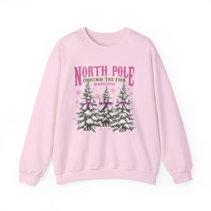 North Pole Tree Farm Gildan Crew Sweatshirt