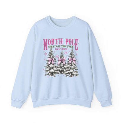 North Pole Tree Farm Gildan Crew Sweatshirt