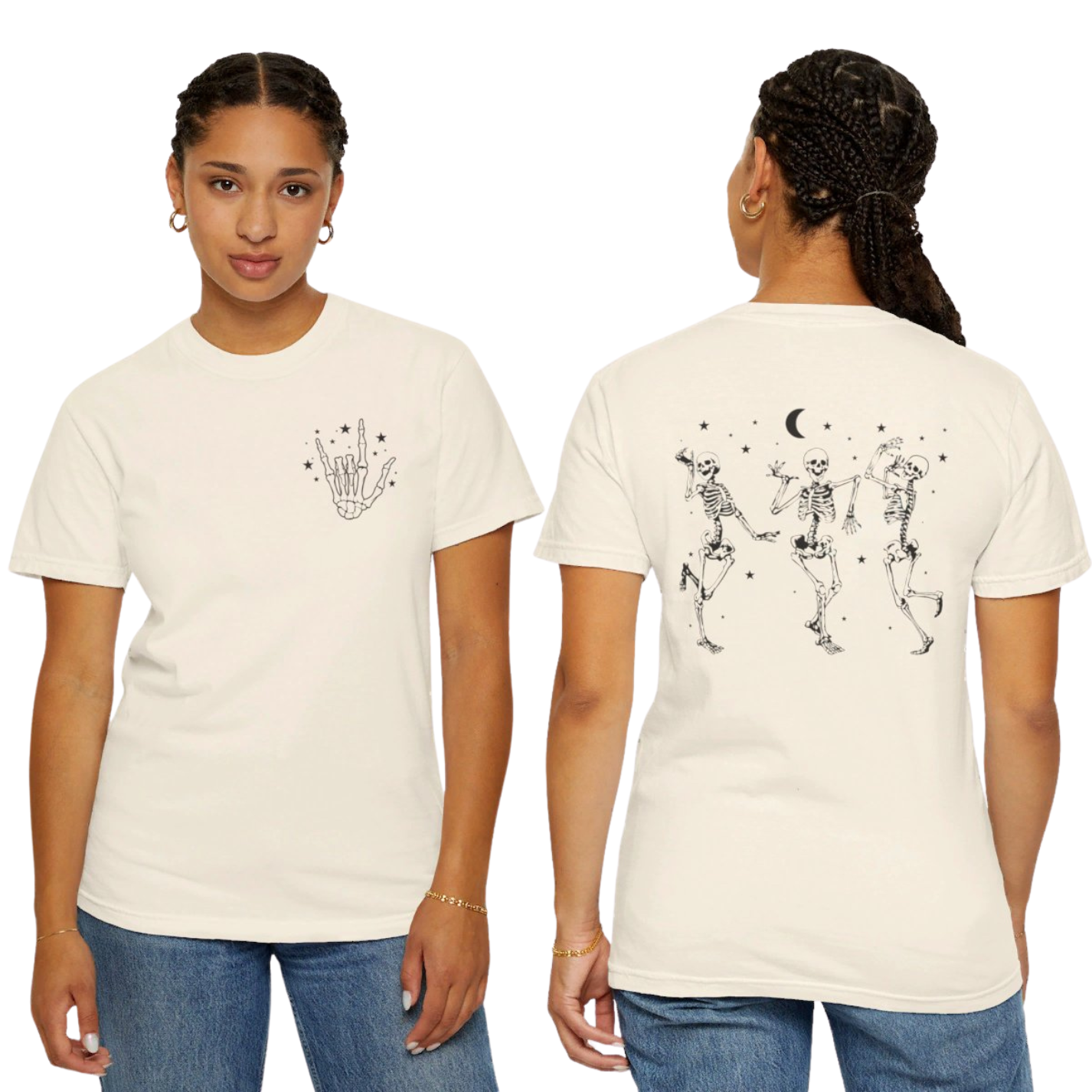 Dancing Skeletons Comfort Colors Graphic Tee