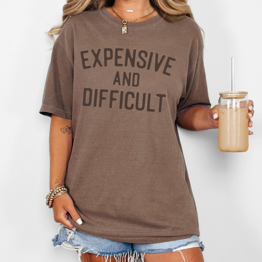 Expensive and Difficult Comfort Colors Tee
