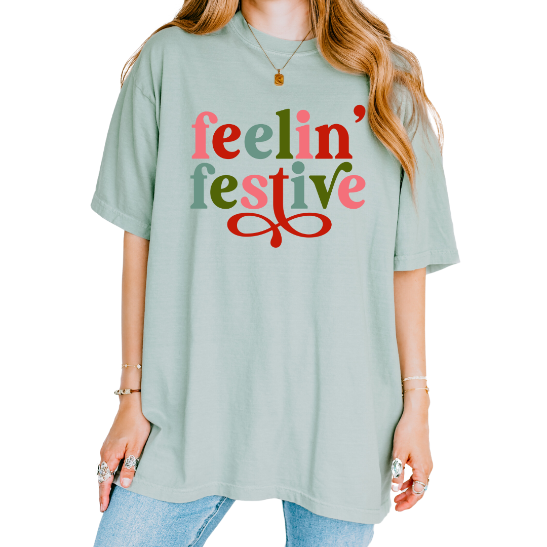 Feeling Festive Comfort Colors Graphic Tee