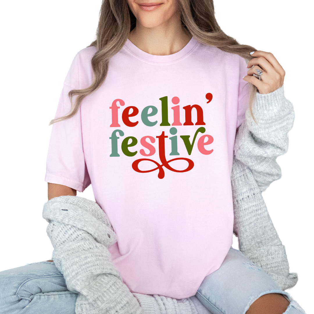 Feeling Festive Comfort Colors Graphic Tee