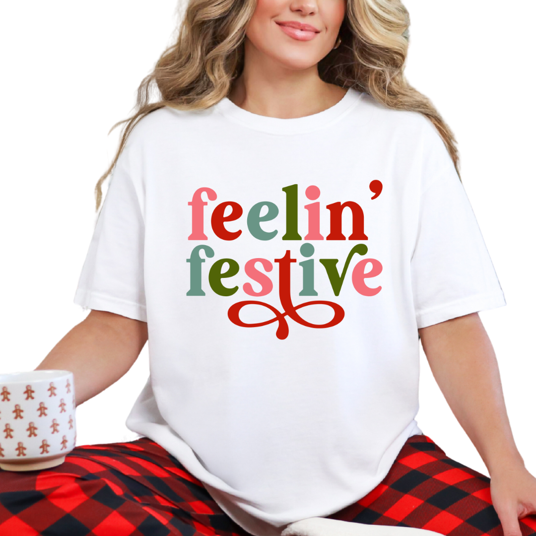 Feeling Festive Comfort Colors Graphic Tee