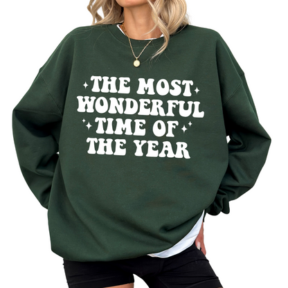 The Most Wonderful Time of the Year Gildan Crew Sweatshirt