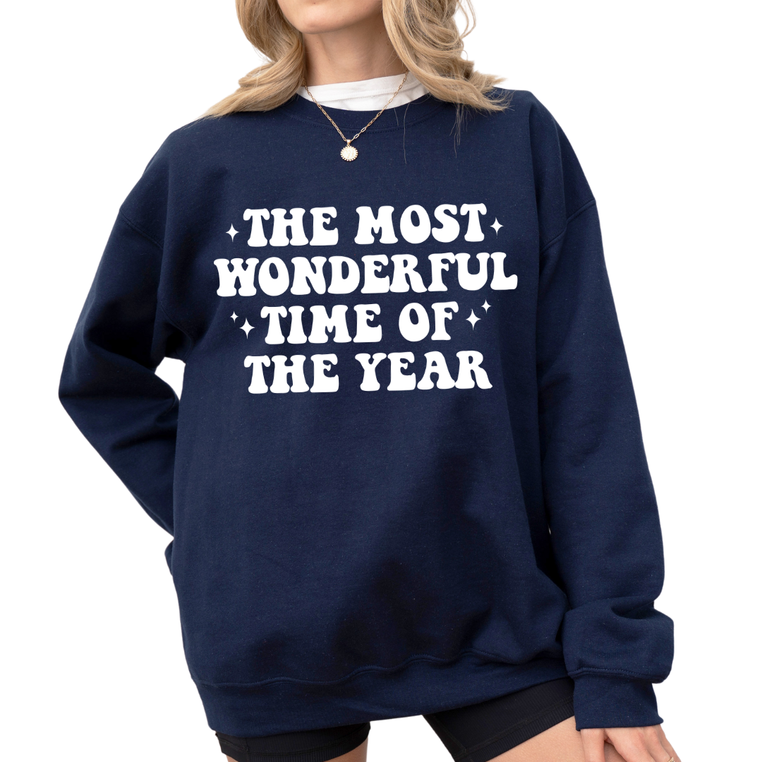 The Most Wonderful Time of the Year Gildan Crew Sweatshirt