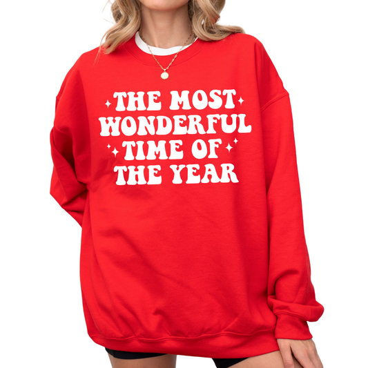 The Most Wonderful Time of the Year Gildan Crew Sweatshirt