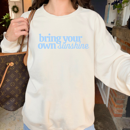 Bring Your Own Sunshine Comfort Colors Lightweight Crew