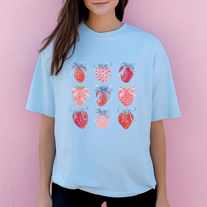 Star Spangled Strawberries Comfort Colors Tee